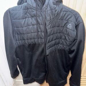 Reebok Men's Black Quilted Puffer Jacket